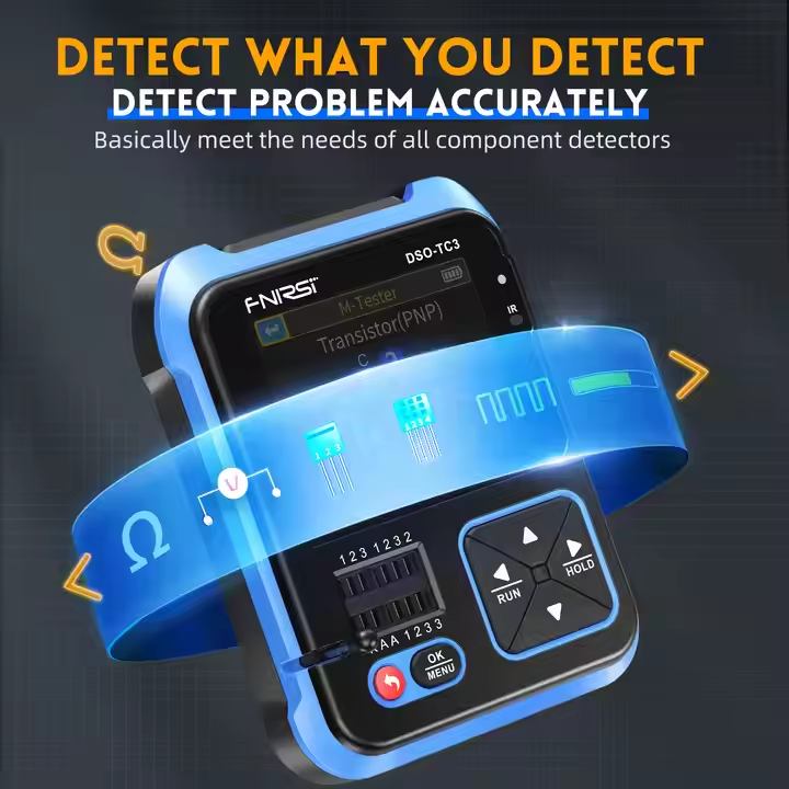 Fnirsi Digital Oscilloscope Handheld - Oscilloscope numérique portable FNIRSI DSO-TC3, testeur