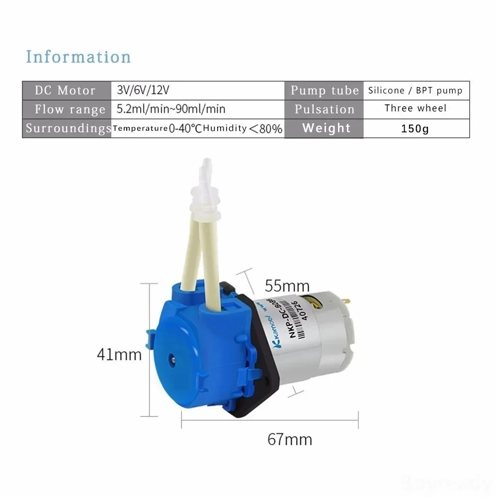 Pompe doseuse péristaltique DC - Mini Peristaltic Pump 12V avis et prix