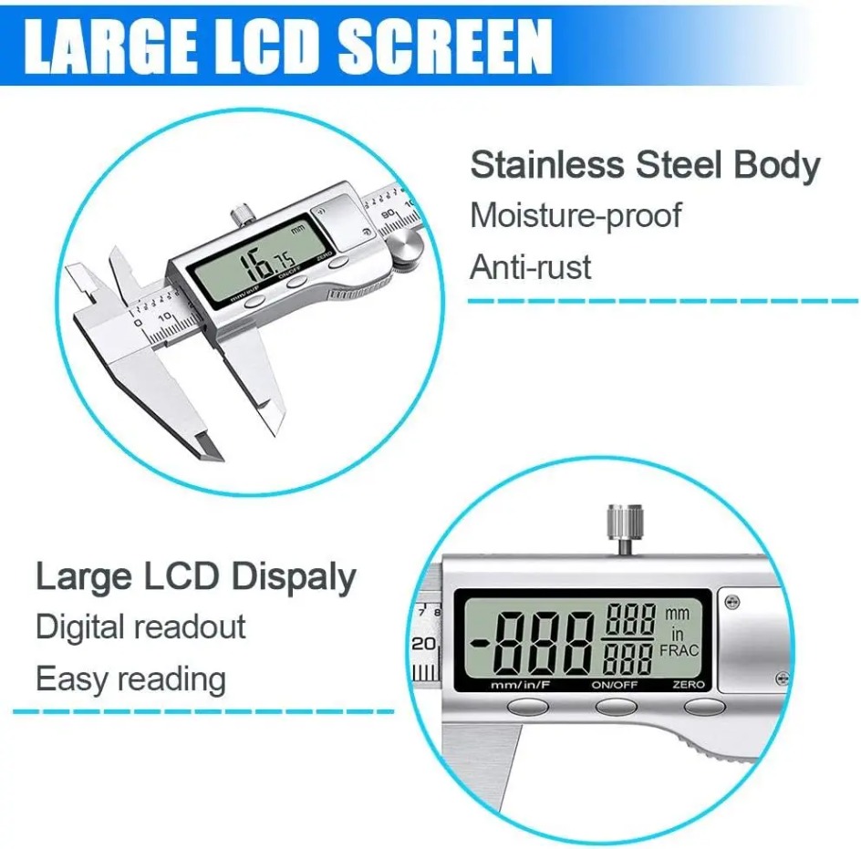 Pied à coulisse électronique d - Digital Caliper 150Mm Stainless Steel avis et prix